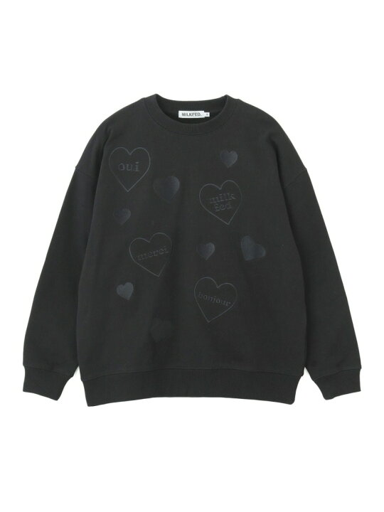楽天市場】【SALE／30%OFF】HEARTS EMBROIDERY SWEAT TOP MILKFED 