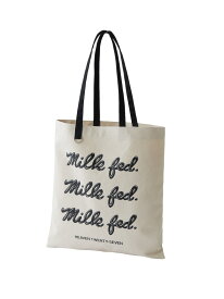 ICING LOGO FLAT TOTE MILKFED. ミルクフェド バッグ その他のバッグ ピンク ホワイト ネイビー ブルー【送料無料】[Rakuten Fashion]