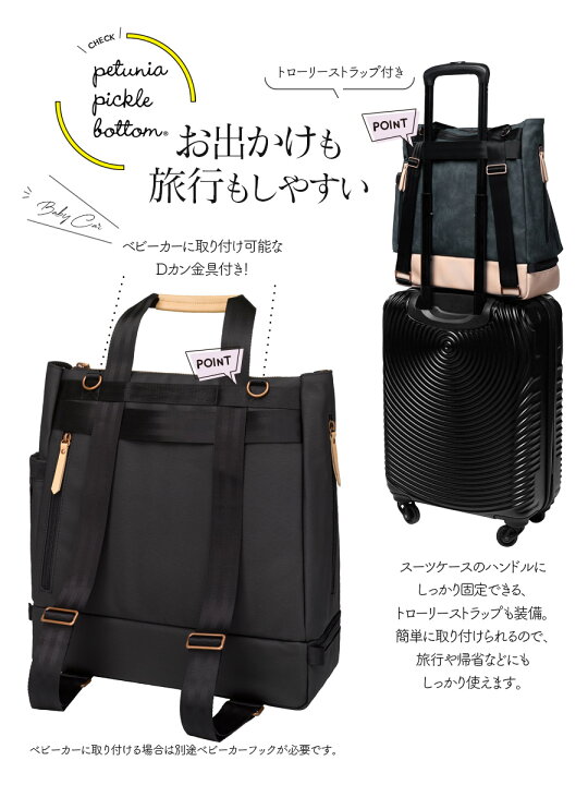 楽天市場】<マザーズバッグ・リュック>PetuniaPickleBottom(ペチュニアピックルボトム)ピボット・2WAYマザーズバッグ&リュック【おむつ替えシート付き】 マザーズリュック トートバッグ ママバッグ 保冷保温+抗菌 PEVA素材 ベビーカー&スーツケース取り付け可能 ... 楽天市場】<マザーズバッグ・リュック>PetuniaPickleBottom(ペチュニアピックルボトム)ピボット・2WAYマザーズバッグ&リュック【おむつ替えシート付き】 マザーズリュック トートバッグ ママバッグ 保冷保温+抗菌 PEVA素材 ベビーカー&スーツケース取り付け可能 ...