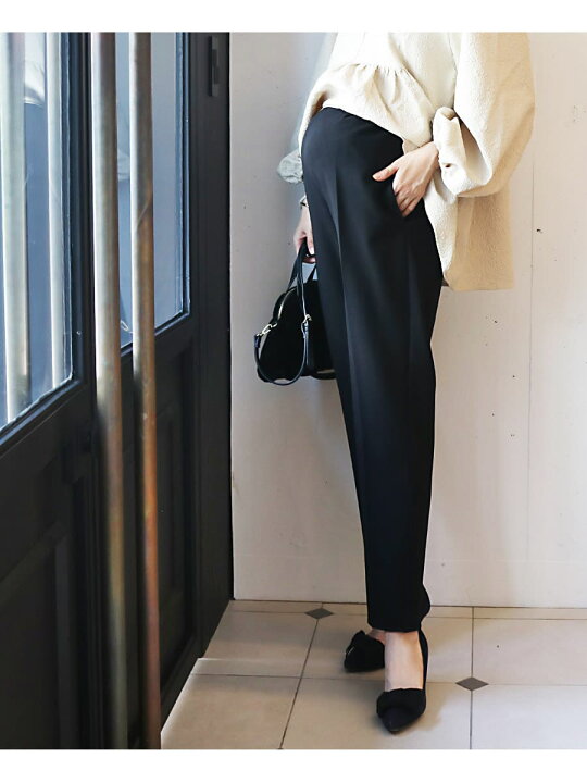 楽天市場】＜マタニティパンツ・産後ボトムス＞タックインが綺麗に  