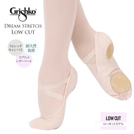 Grishko（グリシコ）バレエシューズ Dream Stretch（ドリームストレッチ・ローカットモデル）03020cLC 2足までメール便可 レッスン ダンスシューズ