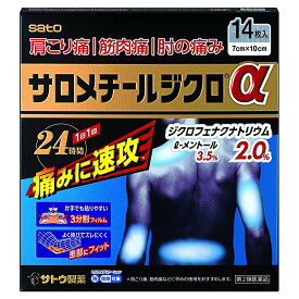 【佐藤製薬】 サロメチールジクロα 14枚入 第2類医薬品 セルフメディケーション税制対象