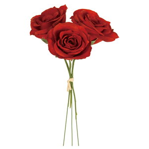 FM8659プロティカローズピック 3レッド アートフラワー