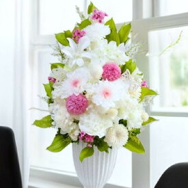 仏花 仏花 プリザーブドフラワー お供え お悔やみ 供花 お花 仏壇 枯れない 花 喪中見舞い 一周忌 四十九日 お悔やみ 仏壇 仏壇用 お盆 新盆 初盆 お彼岸 法事 ペット 線香 セット 大きい仏花 大きめ仏花 NO.202505　ピンク