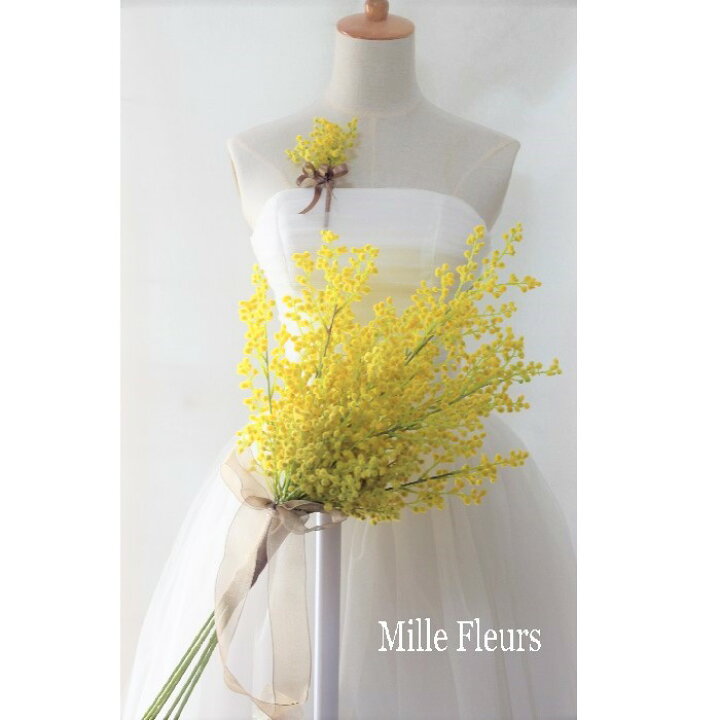 百合 ホワイト Bouquet ウェディングブーケ 造花ブーケ クラッチブーケ ブライダルブーケ ボタニカル ナチュラル
