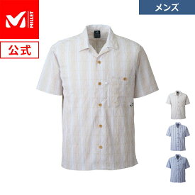 【公式】 ミレー (Millet) ワシ+ チェック クイックドライ シャツ ショートスリーブ MIV02011 あす楽