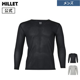 【公式】 ミレー (Millet) ドライナミック スルー II V ロングスリーブ MIV02100 DRYNAMIC THROUGH アンダーウェア メンズ インナー