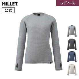 【公式】 ミレー (Millet) 【レディース】ワッフル ウール クルー MIV01915 ベースレイヤー