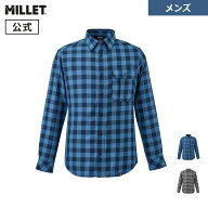 【スーパーSALE期間60%OFF】【公式アウトレット】 ミレー (Millet) サーモ チェック シャツ ロングスリー…
