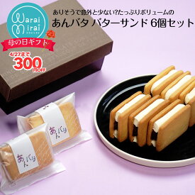 あんバタ バターサンド ケーキ 個包装 あんバター 母の日 早割 2026 プレゼント 誕生日 あんこ 手土産 ギフト プレゼント あんバターサンド お取り寄せ スイーツ バターサンドクッキー 6個入 ラッピング 和菓子 スイーツギフト 贈答用 焼き菓子 お取り寄せスイーツ