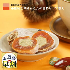 お歳暮 早割 市田柿 干し柿 きんとん 栗きんとん 霧の果 12個入 個包装 化粧箱 ギフト 誕生日 プレゼント 贈答用 和菓子 食品 グルメギフト お菓子 干柿 ほしがき ほし柿 干しがき いちだ柿 柿 栗 栗菓子 送料無料 通販 柿と栗きんとん 内祝 のし対応 内祝い 弔辞