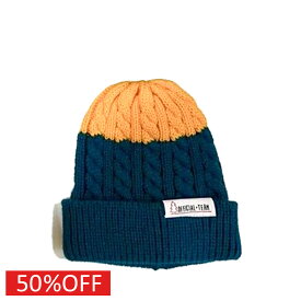 【オフィシャルチーム OFFICIALTEAM】 セール 【50%OFF】 バイカラーニットキャップ ネイビー