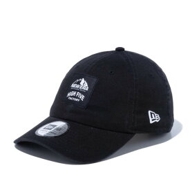 【NEWERA メンズ キャップ 帽子 ニューエラ】 あす楽 HIGH FIVE WOVEN LABEL CASUAL CLASSIC CAP ブラック