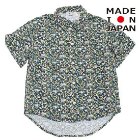 【子供服/フォークメイド/folk made/フォルクメイド/キッズ】 あす楽 floral pattem シャツ フローラルブラック