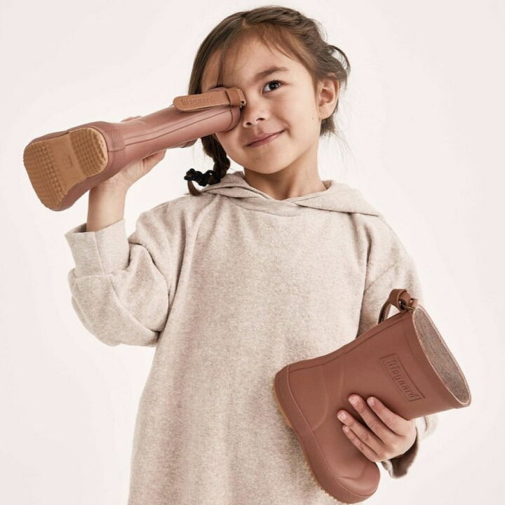 【bisgaard/ビスゴ/子供靴/bisgaard(ビスゴ)/レインシューズ/長靴/キッズ用シューズ】 あす楽 RAIN BOOTS OLD ROSE(レインブーツ) オールドローズ | 子供服ミリバール