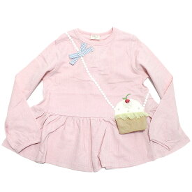 【la poche biscuit】【子供服】【ラ ポシェ ビスキュイ】【子ども服】 あす楽 カップケーキチュニック ピンク(PK)