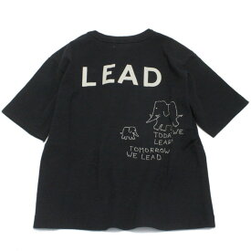 【子供服/デニムダンガリー/DENIM DUNGAREE/親子/デニム＆ダンガリー/DD】 あす楽 テンジク READ LEAD TEE 2BK黒