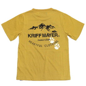 【KRIFF MAYER/KRIFFMAYER KIDS/クリフメイヤー/ジュニア/キッズ/クリフメイヤーキッズ】 あす楽 おひさまプリントT（ハイキング） イエロー(55)