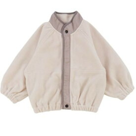 【ocean&amp;ground/オーシャンアンドグラウンド/子供服/ベビー/キッズ/ジュニア】 ミリタリーフリースワイドZIP オフホワイト(OW)