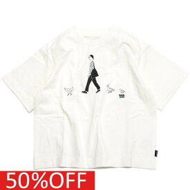 【アーチ＆ライン/ARCH&amp;LINE/子供服/アーチアンドライン/親子】 セール 【50%OFF】 あす楽 OG COTTON WALK DAYS Tシャツ(5分袖) ホワイト(11)