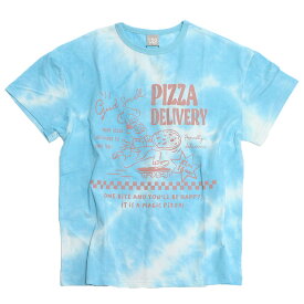 【子ども服/ジュニア/DILASH/子供服/ディラッシュ】 あす楽 PIZZA DELIVERLY Tシャツ ターコイズブルー(TB)