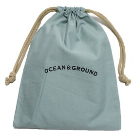 【ocean&amp;ground/オーシャンアンドグラウンド/子供服/ベビー/キッズ/ジュニア】 あす楽 コットン巾着(中) ライトグリーン(LG)