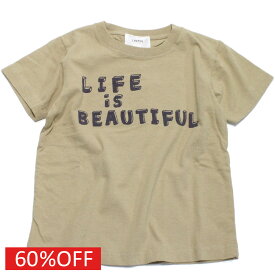 【ラペン/ラパン/LAPEN/子供服/ジュニア/ヴィンテージ/アメカジ】 セール 【50%OFF】 BEATEFUL Tシャツ ベージュ