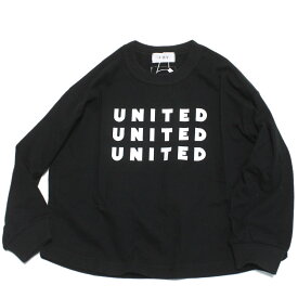 【FOV/フォブ/こども服/キッズ/親子/カジュアル】 UNITED L/S Tシャツ ブラック(BK)