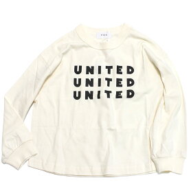 【FOV/フォブ/こども服/キッズ/親子/カジュアル】 UNITED L/S Tシャツ アイボリー(IV)