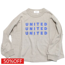 【FOV/フォブ/こども服/キッズ/親子/カジュアル】 セール 【40%OFF】 UNITED L/S Tシャツ グレージュ(GU)