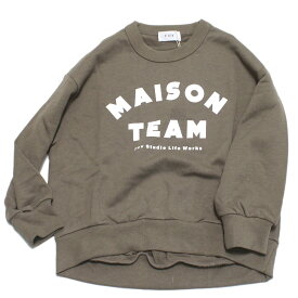 【FOV/フォブ/こども服/キッズ/親子/カジュアル】 MAISONTEAM トレーナー アッシュグレー(AG)