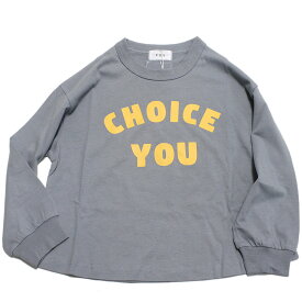 【FOV/フォブ/こども服/キッズ/親子/カジュアル】 CHOICEYOU L/S Tシャツ ブルーグレー(BG)