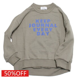【FOV/フォブ/こども服/キッズ/親子/カジュアル】 セール 【40%OFF】 KEEPJOURNAL ビッグトレーナー グレージュ(GU)
