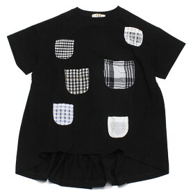 【ユニカ/UNICA/子供服/キッズ/女の子】 あす楽 ポケットいっぱいデザインTシャツ ブラック(4)