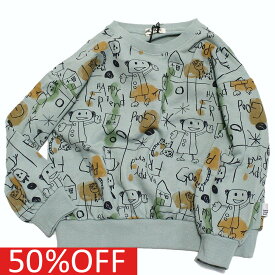 【子供服/makeyourday/ベビー/メイクユアデイ/キッズ/ジュニア】 セール 【50%OFF】 あす楽 ラクガキトレーナー ミント(MI)