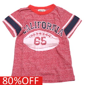 【GOLD RUSH OUTFITTERS/ゴールドラッシュアウトフィッターズ/アメカジ】 セール 【80%OFF】 あす楽 CALIFORNIA フットボールTシャツ トップレッド