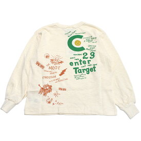 【オフィシャルチーム OFFICIALTEAM】 スラブ天竺ラクガキバックプリントTシャツ オフホワイト