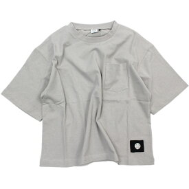 【ZERO standard/子供服/ゼロスタンダード】 あす楽 ポケットビッグTシャツ グレー(GY)