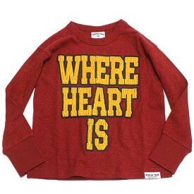 【オフィシャルチーム OFFICIALTEAM】 スラブ天竺 フロッキーワイドTシャツ レッド