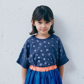 【子供服/6゜vocaLe/セスタヴォカーレ/セスタボカーレ/子ども服】 スタンパートTシャツ【2-3月入荷予定】 チャコール