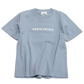 【6゜vocaLe/セスタヴォカーレ/子供服//セスタボカーレ/ジュニア】 あす楽 セスタヴォカーレロゴTシャツ アシッド ブルー