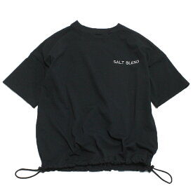 【6゜vocaLe/セスタヴォカーレ/子供服//セスタボカーレ/ジュニア】 あす楽 【SALT BLEND】ルースバルーンTシャツ ブラック