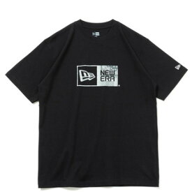 【NEWERA メンズ キャップ 帽子 ニューエラ】 あす楽 PAISLEY BOX LOGO SS CT TEE ブラック