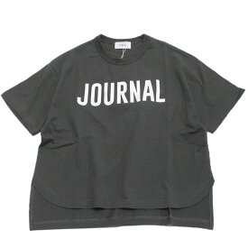 【FOV/フォブ/こども服/キッズ/親子/カジュアル】 あす楽 JOURNAL Tシャツ チャコールグレー(CG)