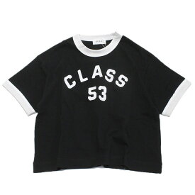 【FOV/フォブ/こども服/キッズ/親子/カジュアル】 あす楽 CLASS リンガーTシャツ ブラック(BK)