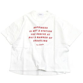 【FOV/フォブ/こども服/キッズ/親子/カジュアル】 HAPPINESSTシャツ ホワイト(WH)