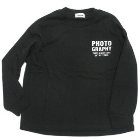 【ジェネレーター/子供服/GENERATOR/ジュニア 】 あす楽 PHOTO GRAPHY L/S Tシャツ ブラック(BK)