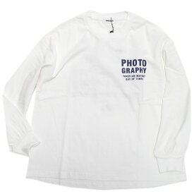 【ジェネレーター/子供服/GENERATOR/ジュニア 】 あす楽 PHOTO GRAPHY L/S Tシャツ ホワイト(WH)