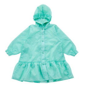 【ocean&amp;ground/オーシャンアンドグラウンド/子供服/ベビー/キッズ/ジュニア】 あす楽 GIRL’Sフリルレインコート ミント(MI)