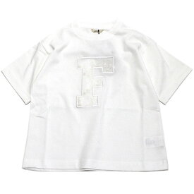 【フィス/FITH/子供服/親子/フィスベビー/FITH社】 あす楽 サラサラテンジク F ロゴ S/S Tシャツ 21OW白